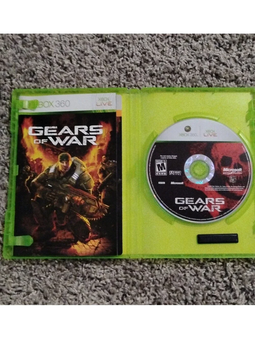 Gears of War (Xbox 360) – Complete in Box (CIB) w/ Manual